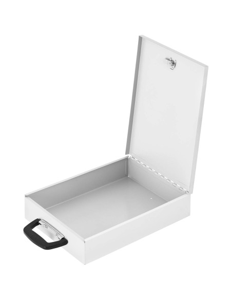 Rakinama metalinė dėžutė dokumentams 355 x 255 x 70 mm DIN A4 Rakinama metalinė dėžutė dokumentams 355 x 255 x 70 mm DIN A4