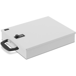 Saugi metalinė dėžė dokumentams su kodine užraktu 355 x 255 x 70 mm DIN A6