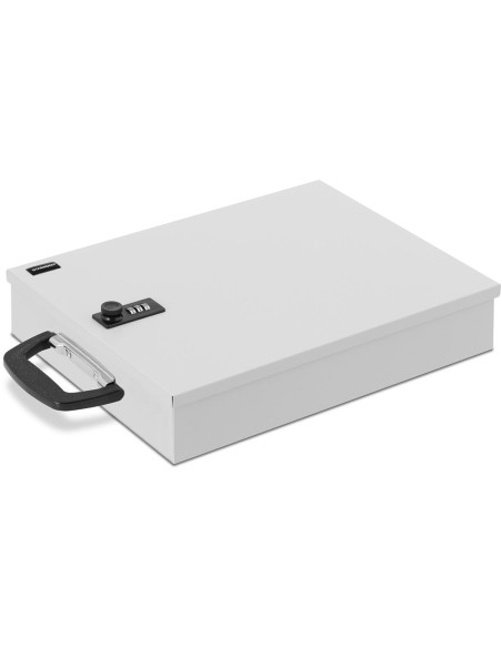 Saugi metalinė dėžė dokumentams su kodine užraktu 355 x 255 x 70 mm DIN A6 Saugi metalinė dėžė dokumentams su kodine užraktu 355 x 255 x 70 mm DIN A6