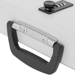 Saugi metalinė dėžė dokumentams su kodine užraktu 355 x 255 x 70 mm DIN A6