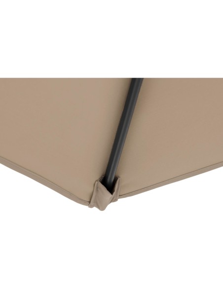 Pusiau apvalus balkono terasos pusiau skėtis 270 x 135 cm kreminis Pusiau apvalus balkono terasos pusiau skėtis 270 x 135 cm kreminis