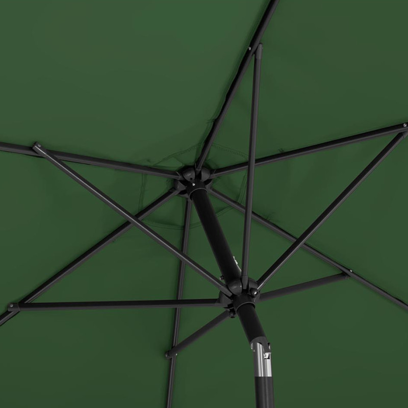 Sodo terasos skėtis apvaliai pakreipiamas su švaistiklio sk. 270cm žalias