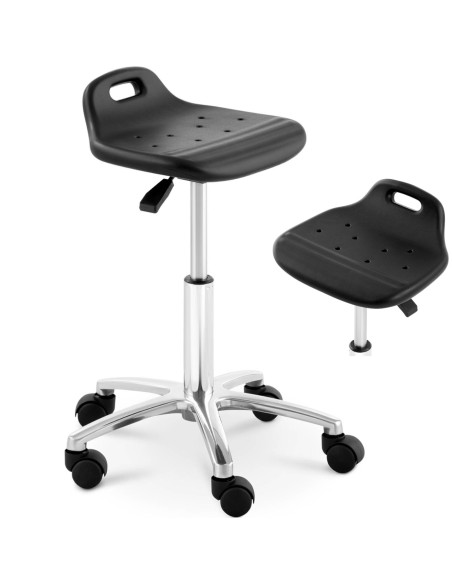 Taburetė CHROM darbo kėdė iki 120 kg 420-555 mm juoda Taburetė CHROM darbo kėdė iki 120 kg 420-555 mm juoda