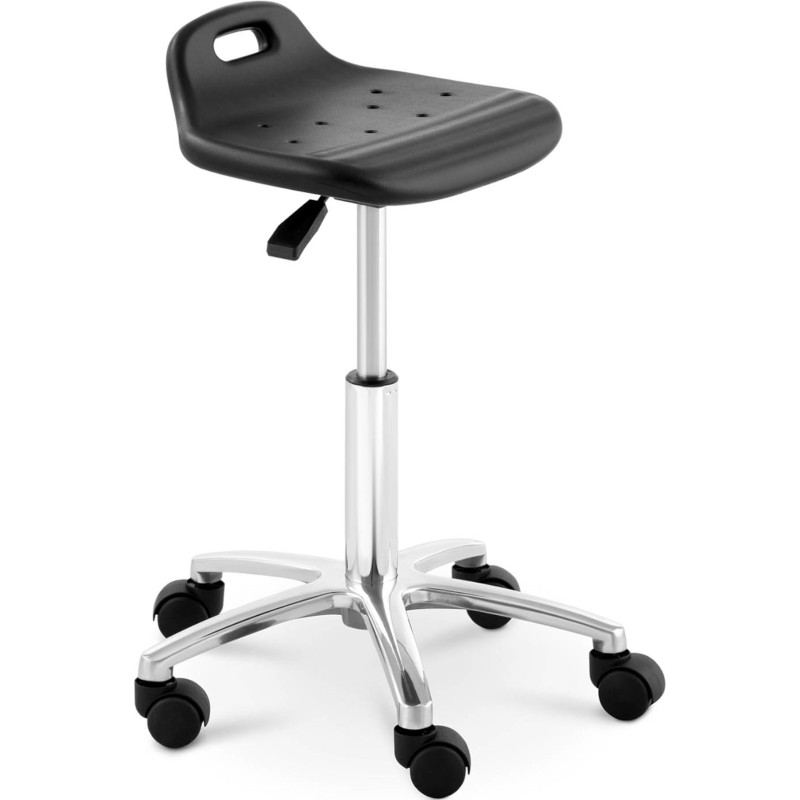 Taburetė CHROM darbo kėdė iki 120 kg 420-555 mm juoda