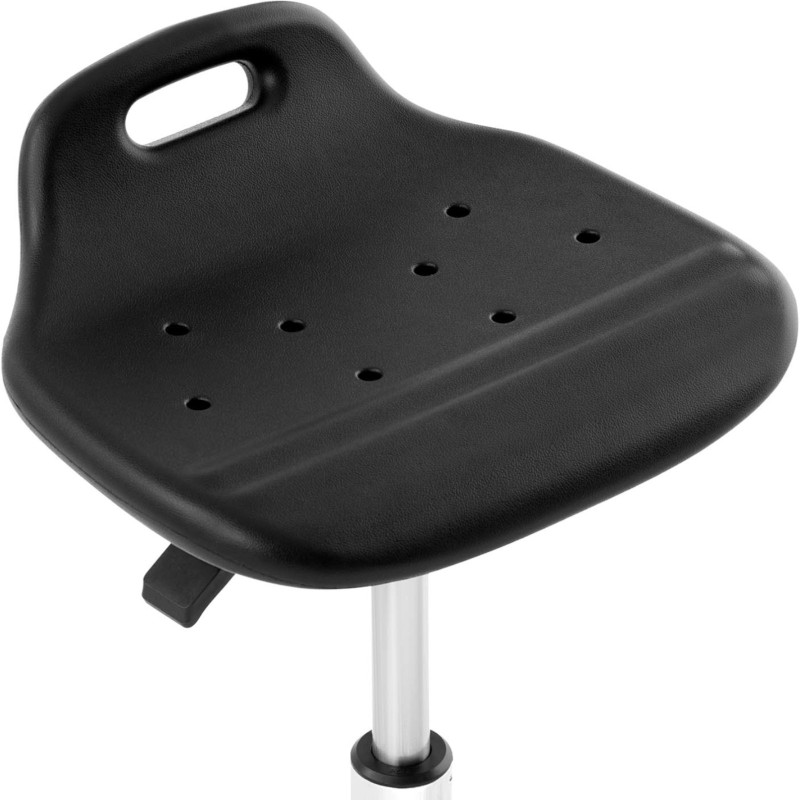 Taburetė CHROM darbo kėdė iki 120 kg 420-555 mm juoda