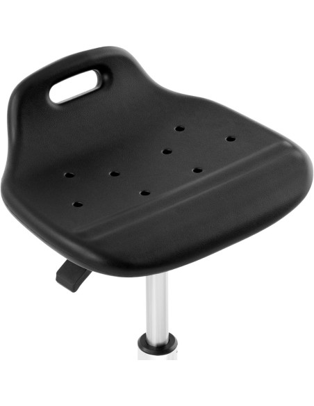 Taburetė CHROM darbo kėdė iki 120 kg 420-555 mm juoda Taburetė CHROM darbo kėdė iki 120 kg 420-555 mm juoda