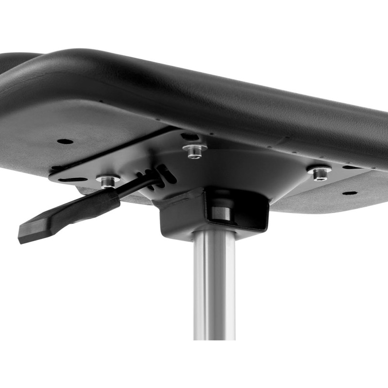 Taburetė CHROM darbo kėdė iki 120 kg 420-555 mm juoda