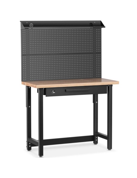 Reguliuojamas darbastalis su stalčiumi ir įrankių lenta 227 kg 122 x 51 cm Reguliuojamas darbastalis su stalčiumi ir įrankių lenta 227 kg 122 x 51 cm