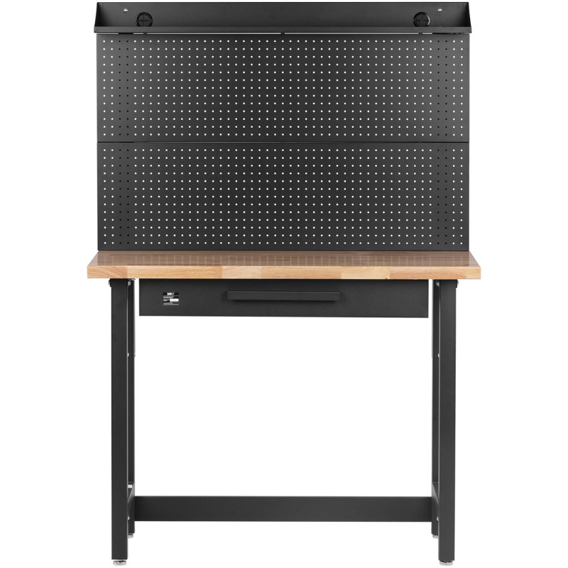 Reguliuojamas darbastalis su stalčiumi ir įrankių lenta 227 kg 122 x 51 cm