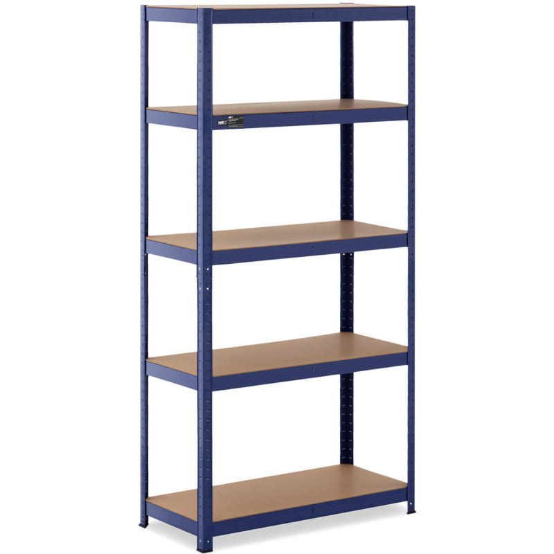 Metalinė laikymo lentyna 5 lentynos 875 kg 90 x 40 x 180 cm mėlyna