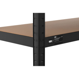 Metalinė laikymo lentyna su 5 lentynomis 875 kg 90 x 40 x 180 cm ledo mėlyna 2 vnt.