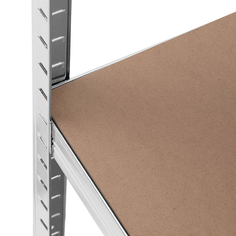 Metalinė laikymo lentyna 4 lentynos 320 kg 80 x 40 x 160 cm pilka 2 vnt.