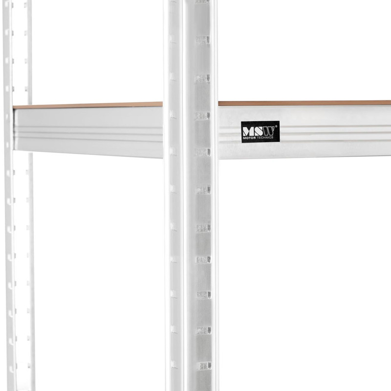 Metalinė laikymo lentyna su 5 lentynomis 750 kg 100 x 50 x 197 cm pilka