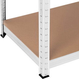 Metalinė laikymo lentyna su 5 lentynomis 750 kg 100 x 50 x 197 cm pilka