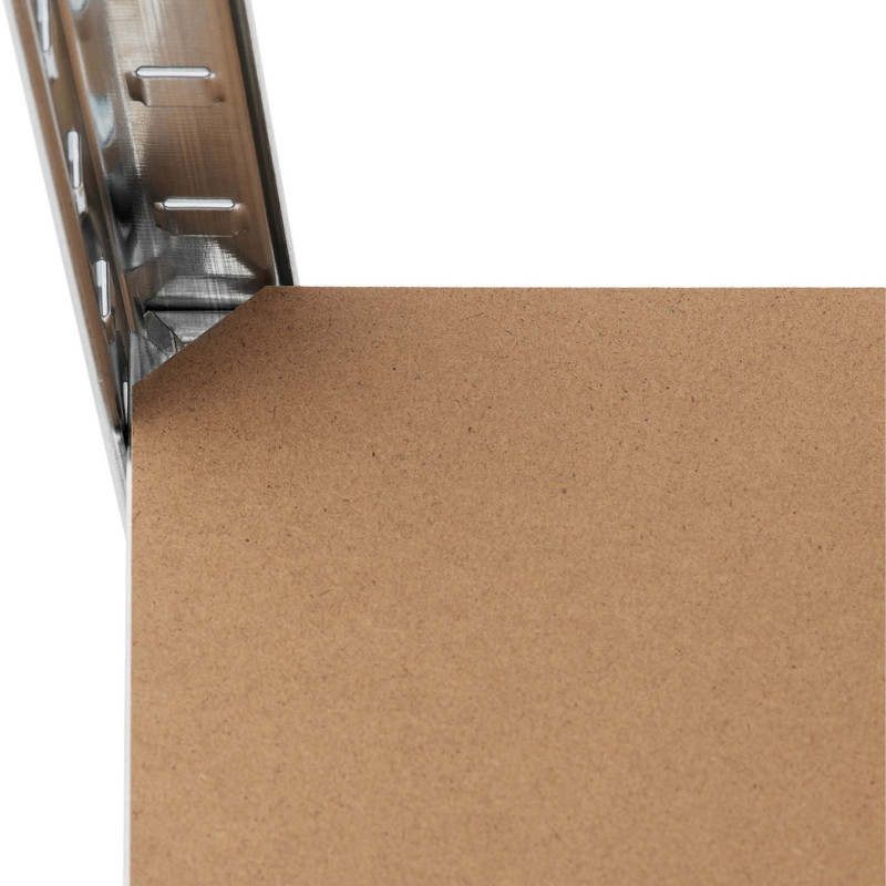 Metalinė laikymo lentyna su 5 lentynomis 750 kg 100 x 60 x 197 cm pilka