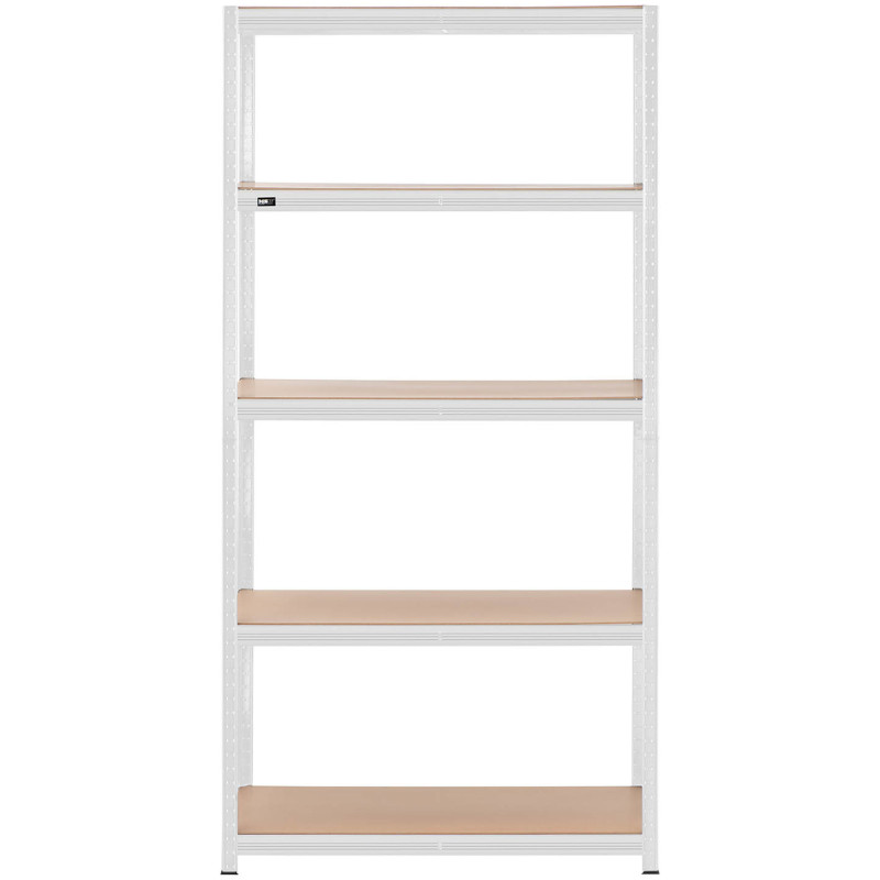 Metalinė laikymo lentyna su 5 lentynomis 750 kg 100 x 60 x 197 cm pilka