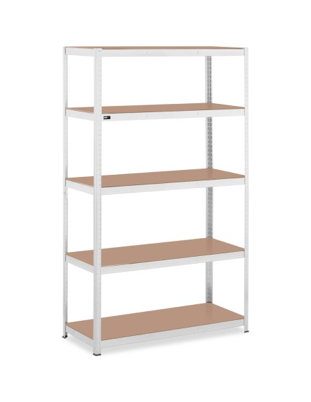 Metalinė laikymo lentyna su 5 lentynomis 750 kg 120 x 50 x 197 cm pilka