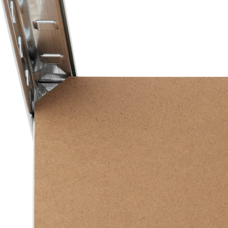 Metalinė laikymo lentyna su 5 lentynomis 750 kg 120 x 50 x 197 cm pilka