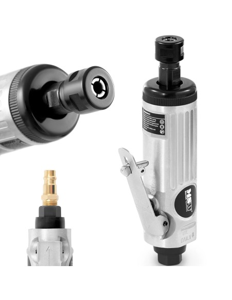25 000 aps./min 1/4'' tiesus pneumatinis šlifuoklis SET 15 vnt 25 000 aps./min 1/4'' tiesus pneumatinis šlifuoklis SET 15 vnt