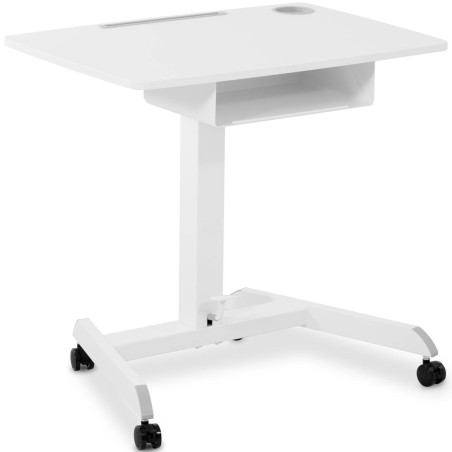 Nešiojamojo kompiuterio stovo stalas pakreiptas reguliuojamas su lentyna 80 x 56 cm 760 - 1130 mm Nešiojamojo kompiuterio stovo stalas pakreiptas reguliuojamas su lentyna 80 x 56 cm 760 - 1130 mm