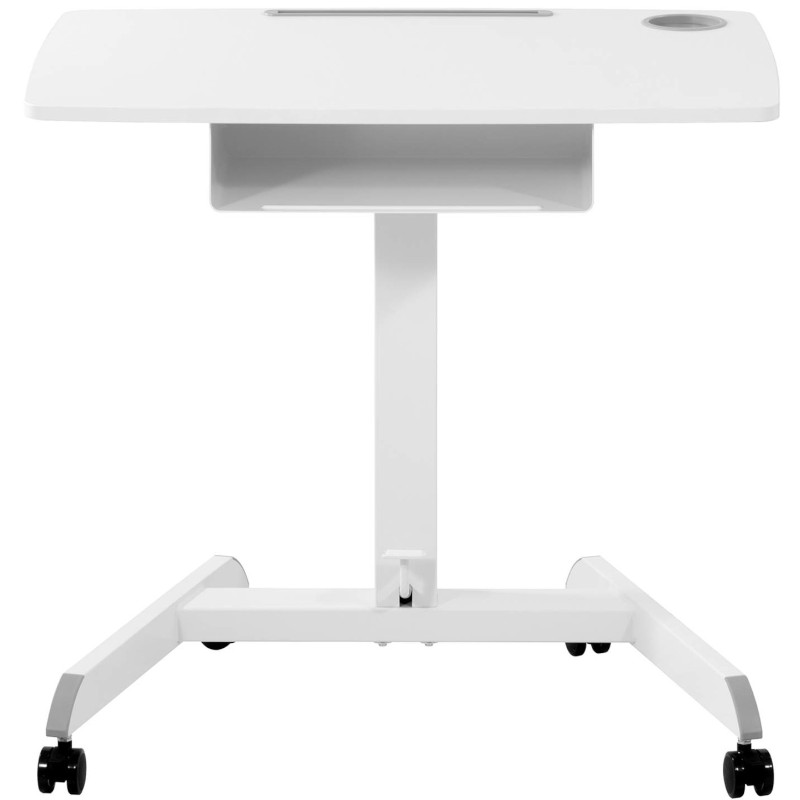 Nešiojamojo kompiuterio stovo stalas pakreiptas reguliuojamas su lentyna 80 x 56 cm 760 - 1130 mm
