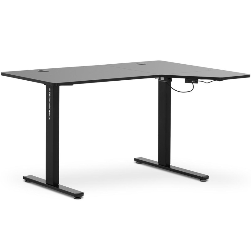 Elektra reguliuojamo aukščio kampinis stalas 140 x 90 cm A 720 - 1200 mm Juoda
