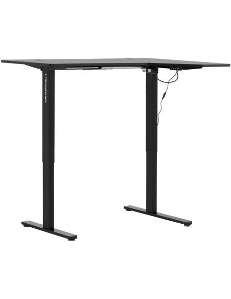 Elektra reguliuojamo aukščio kampinis stalas 140 x 90 cm A 720 - 1200 mm Juoda Elektra reguliuojamo aukščio kampinis stalas 140 x 90 cm A 720 - 1200 mm Juoda
