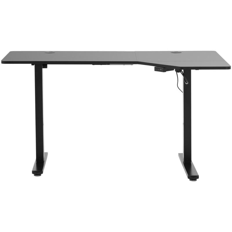 Elektra reguliuojamo aukščio kampinis stalas 140 x 90 cm A 720 - 1200 mm Juoda