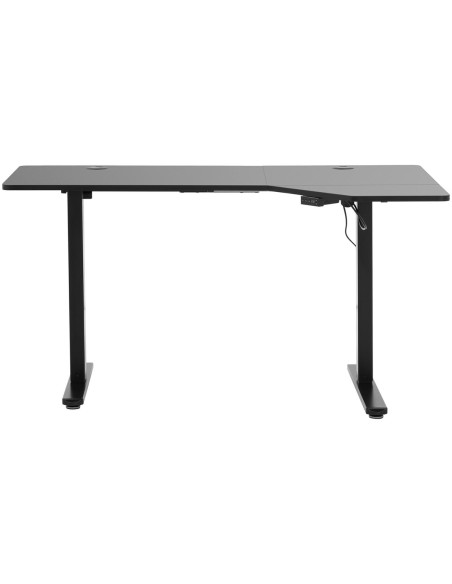 Elektra reguliuojamo aukščio kampinis stalas 140 x 90 cm A 720 - 1200 mm Juoda Elektra reguliuojamo aukščio kampinis stalas 140 x 90 cm A 720 - 1200 mm Juoda