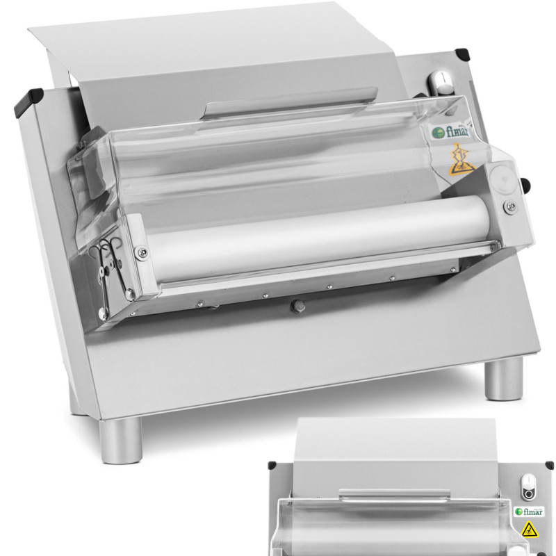 Elektrinis picos tešlos lakštinis 2 voleliai sk. 26-40cm 370W ITALIJA