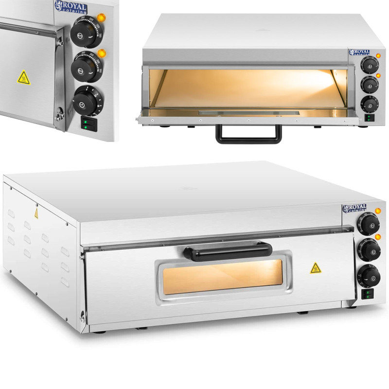 Vienos kameros picos orkaitė su stiklu 1 pica 60 cm 230 V 3000 W