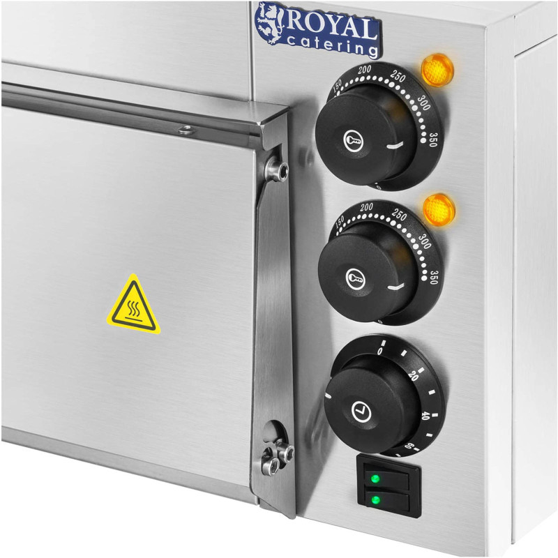 Vienos kameros picos orkaitė su stiklu 1 pica 60 cm 230 V 3000 W