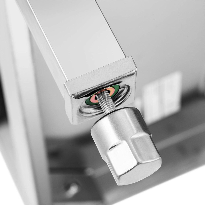 Vienos kameros gastronominė baseino kriauklė su lentyna ir apvadu 60 x 60 x 94 cm