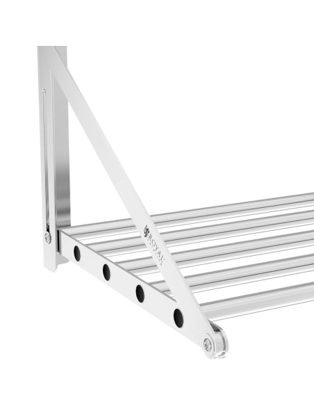 Nerūdijančio plieno sulankstoma sieninė lentyna iki 40 kg 60 x 45 cm Nerūdijančio plieno sulankstoma sieninė lentyna iki 40 kg 60 x 45 cm