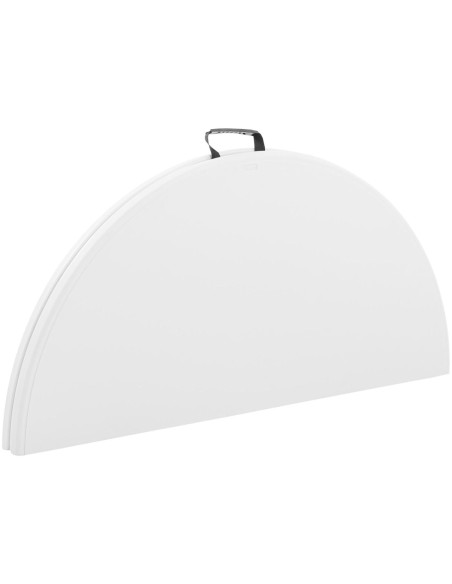 Baltas sulankstomas apvalus sodo maitinimo stalas iki 150 kg skersmens. 120 x 74 cm Baltas sulankstomas apvalus sodo maitinimo stalas iki 150 kg skersmens. 120 x 74 cm