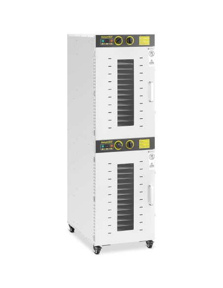 Pramoninis dehidratorius maistinėms žolėms vaisiams 2 kameros 32 grotelės 40-90 C 3150 W Pramoninis dehidratorius maistinėms žolėms vaisiams 2 kameros 32 grotelės 40-90 C 3150 W