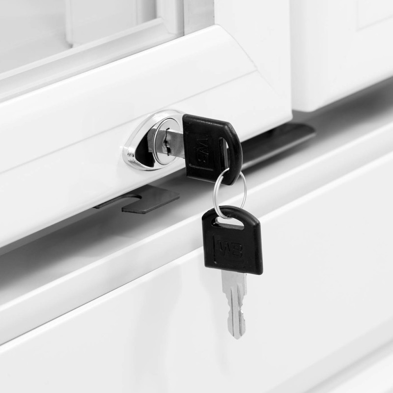 Šaldytuvo aušintuvas gėrimams dvigubo stiklo LED 2-10 C 600 l baltas