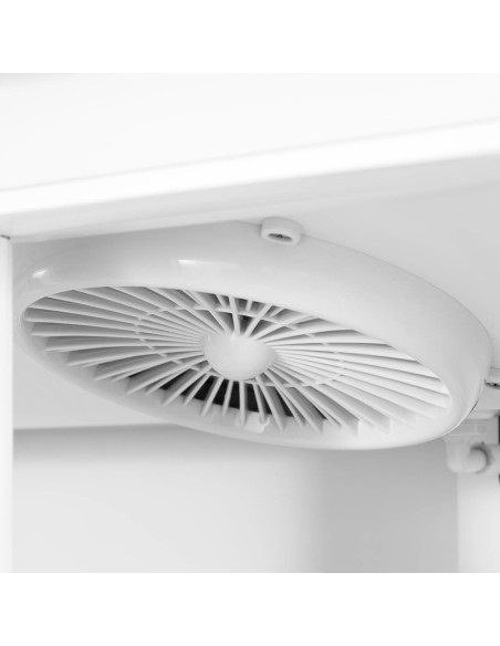 Šaldytuvo aušintuvas gėrimams dvigubo stiklo LED 2-10 C 600 l baltas