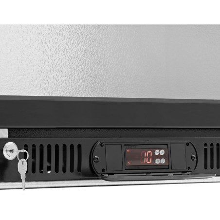 Baro šaldytuvas gėrimams stiklas LED 2-10 C 138 l juodas