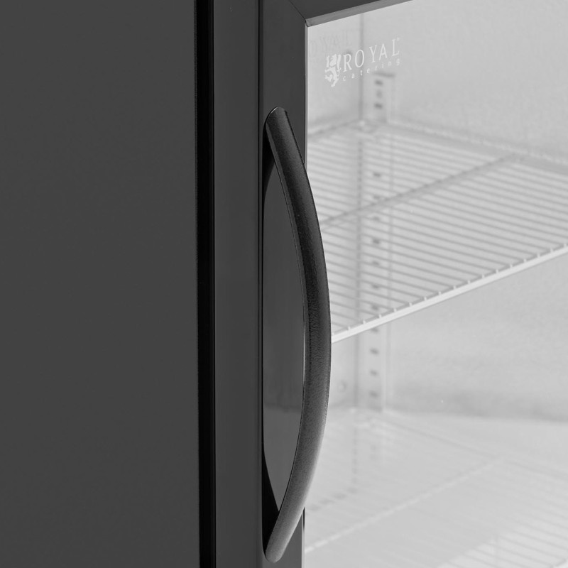 Baro šaldytuvas gėrimams stiklas LED 2-10 C 138 l juodas