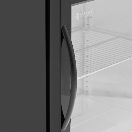 Baro šaldytuvas gėrimams stiklas LED 2-10 C 138 l juodas