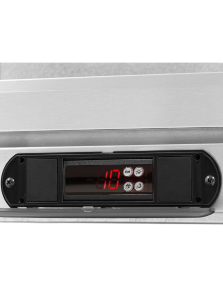 Stiklinis šaldytuvas gėrimams LED 2-10 C 108 l sidabrinis