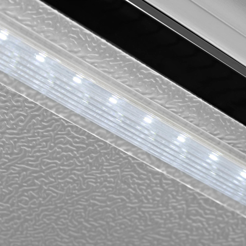 Stiklinis šaldytuvas gėrimams LED 2-10 C 108 l sidabrinis