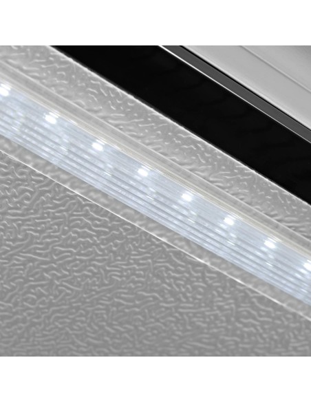 Stiklinis šaldytuvas gėrimams LED 2-10 C 108 l sidabrinis