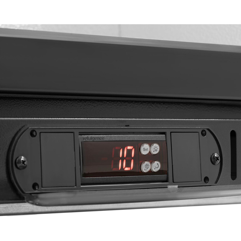 Šaldytuvas stiklinis baras šaldytuvas gėrimams LED 2-10 C 108 l juodas