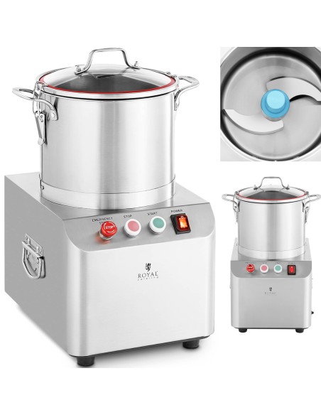 Maitinimo peilių pjaustytuvas smulkinimui, mėsos daržovių pjaustymui, pjaustymui 1400 aps./min 10 l 750 W Maitinimo peilių pjaustytuvas smulkinimui, mėsos daržovių pjaustymui, pjaustymui 1400 aps./min 10 l 750 W
