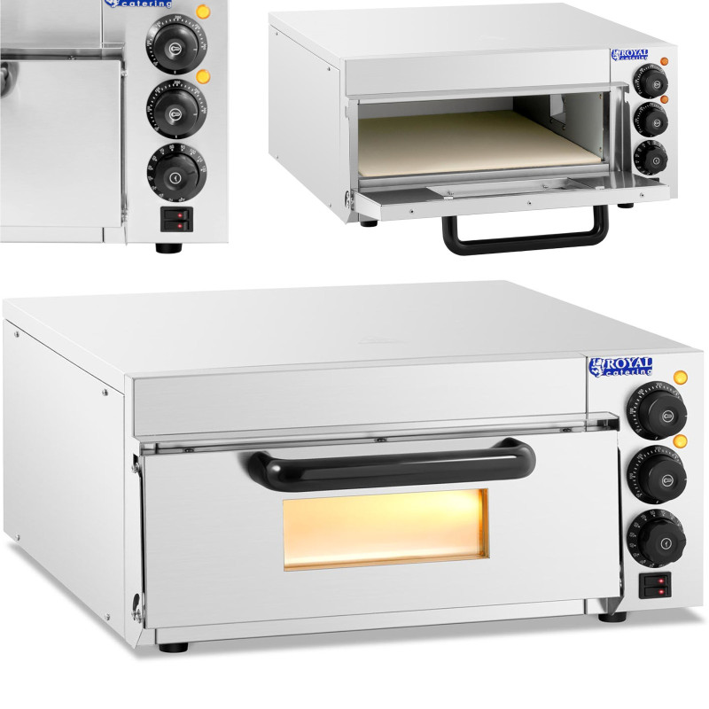 Vienos kameros picos orkaitė su stiklu 1 pica 36 cm 230 V 2000 W