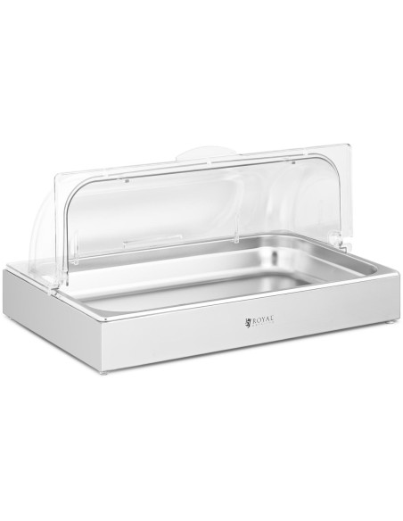 Švediško stalo pusryčių vitrina su ritininiu dangčiu GN 1/1 8,5 l