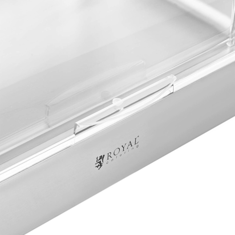 Švediško stalo pusryčių vitrina su ritininiu dangčiu GN 1/1 8,5 l