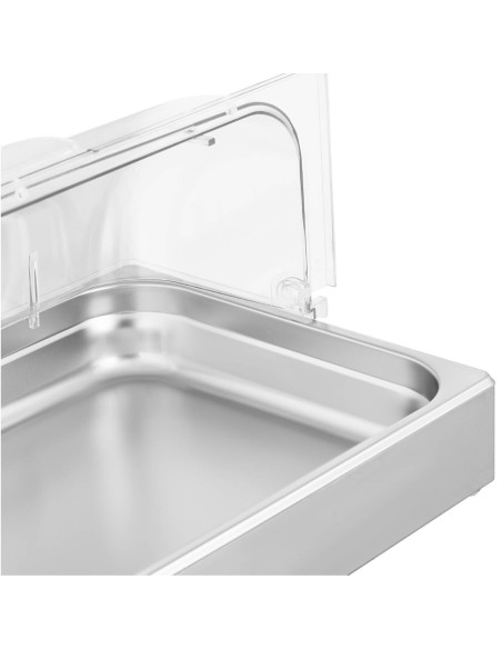 Švediško stalo pusryčių vitrina su ritininiu dangčiu GN 1/1 8,5 l